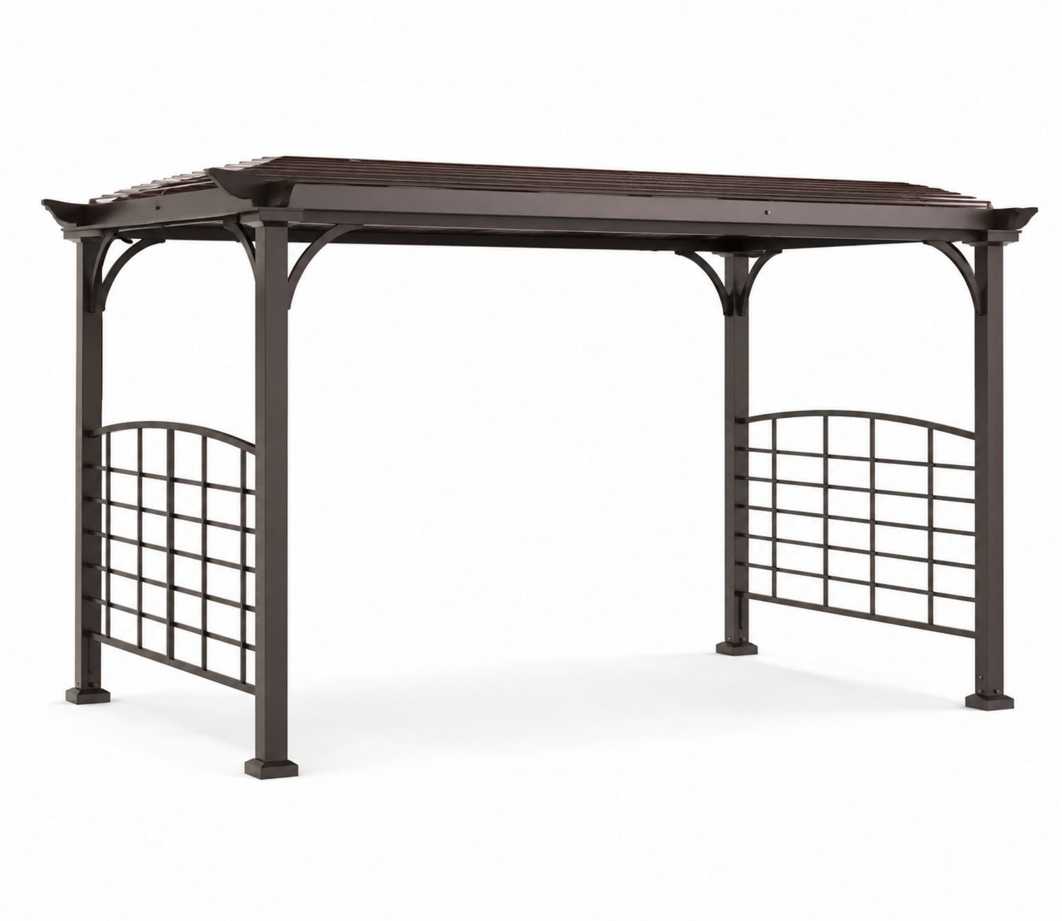 Pawilon ogrodowy metalowy brązowy 300x250 cm
