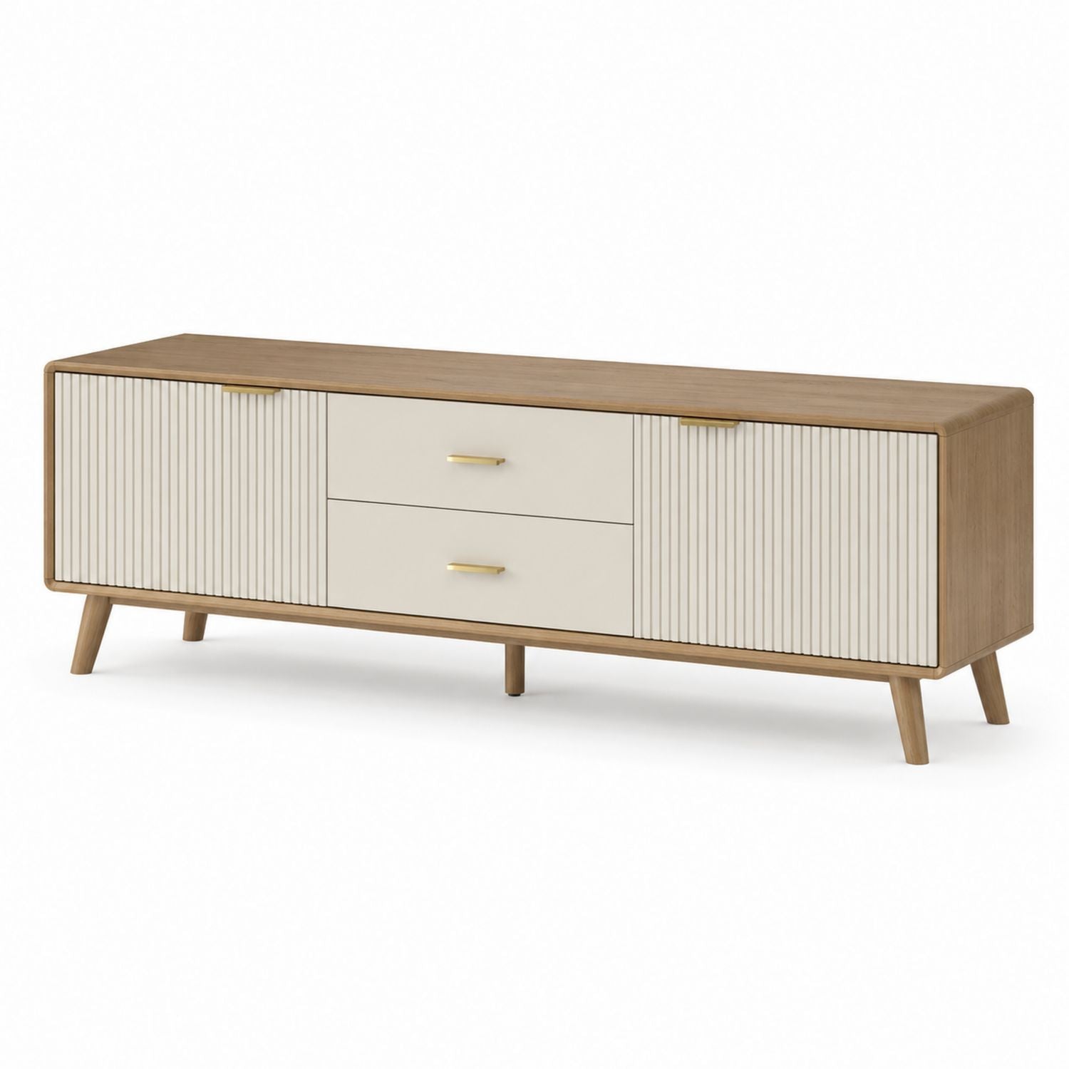 Szafka RTV z drewna i MDF 160x40x50 cm