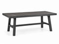 Stół ogrodowy aluminiowy prostokątny ciemnoszary 200 cm x 100 cm